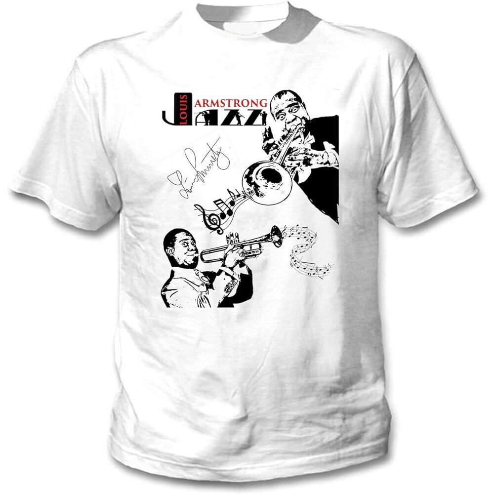 Louis Armstrong White Tee